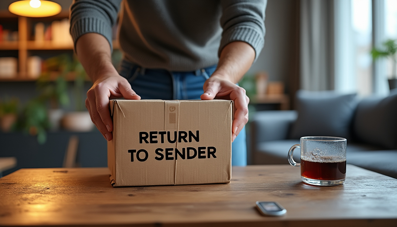 Que faire si un colis est retourné pour erreur de libellé ?
