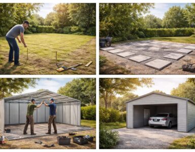 Les étapes essentielles pour installer un garage démontable sans permis de construire