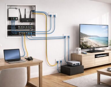 Schéma électrique du net : installation réseau pour la maison