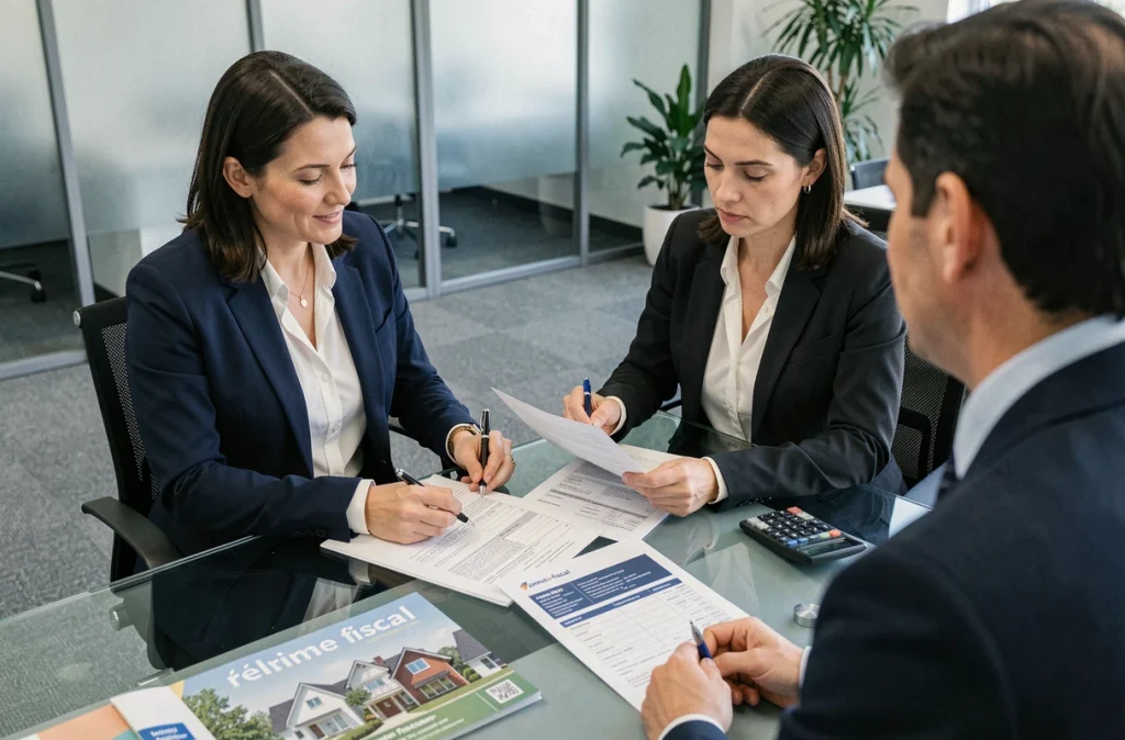 Une femme consulte un conseiller fiscal pour optimiser ses avantages liés à la location meublée non professionnelle